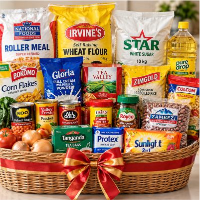 A Mukando grocery hamper